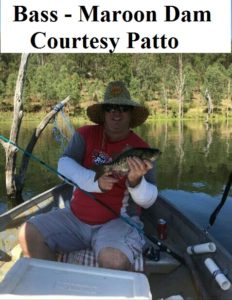 Bass - Maroon Dam - Courtesy Patto - Fish Caught Using My Bait Worms