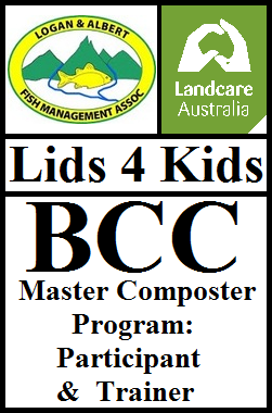 Memberships - LAFMA Landcare LIDS4KIDS BCC Master Composter outlined - Brian Donaldson - The Worm Man