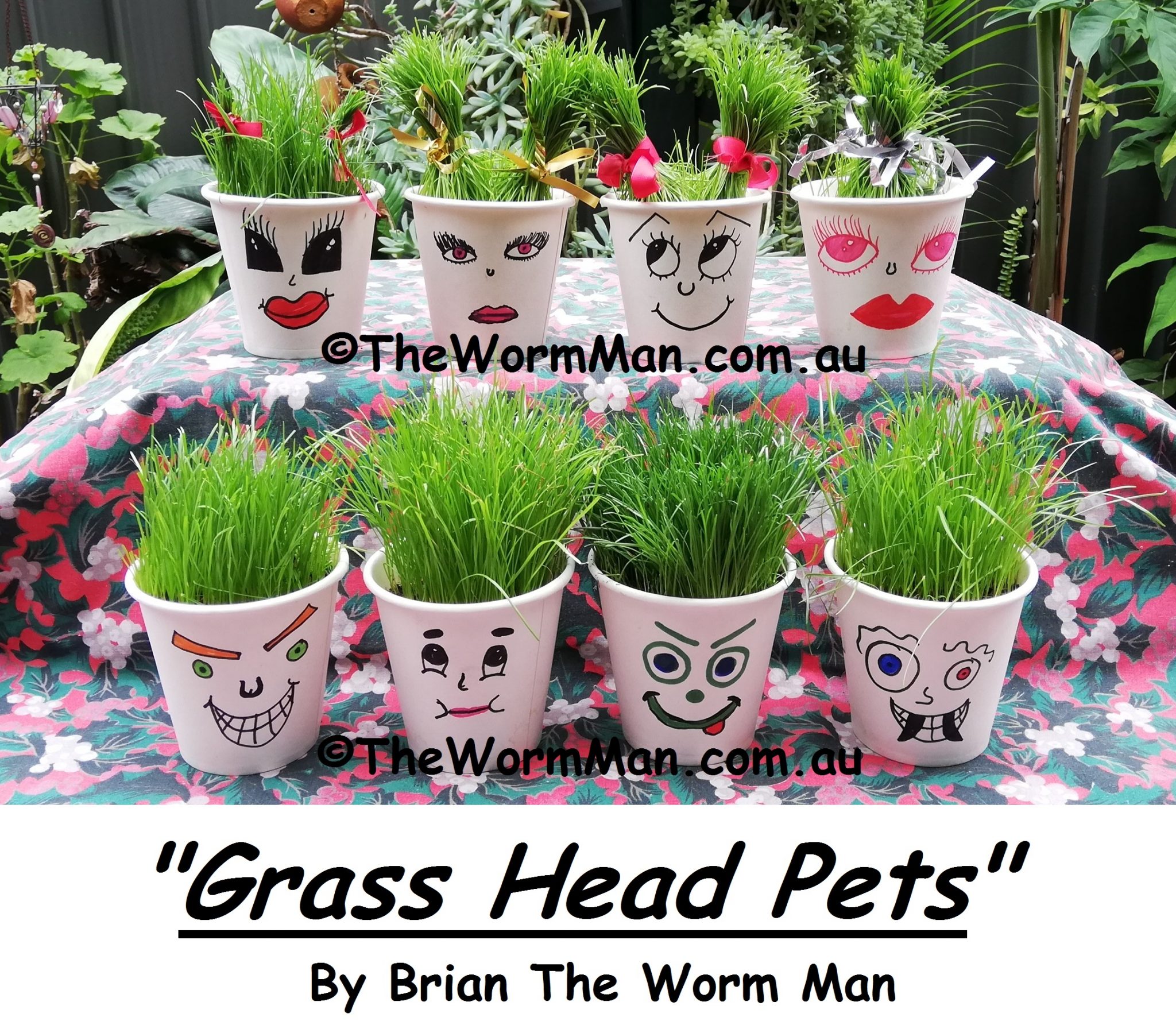 Grass Head Pets Kids Activity - With Brian The Worm Man