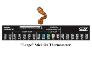 Thermometer - Large Stick On - Brian The Worm Man