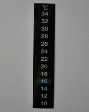 Thermometer strip - stick on