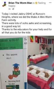 Jabiru OSHC Runcorn Heights - Make A Mini Worm Farm Activity - 6th July 2022