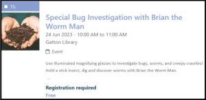 Lockyer Valley Library Gatton Special Bug Investigation With Brian The Worm Man 240623