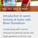 BCC LIBRARY SANDGATE ADULT WORM Workshop With Brian The Worm Man 041123