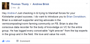 Worm Farm Bait Testimonial  Thomas Tlusty       